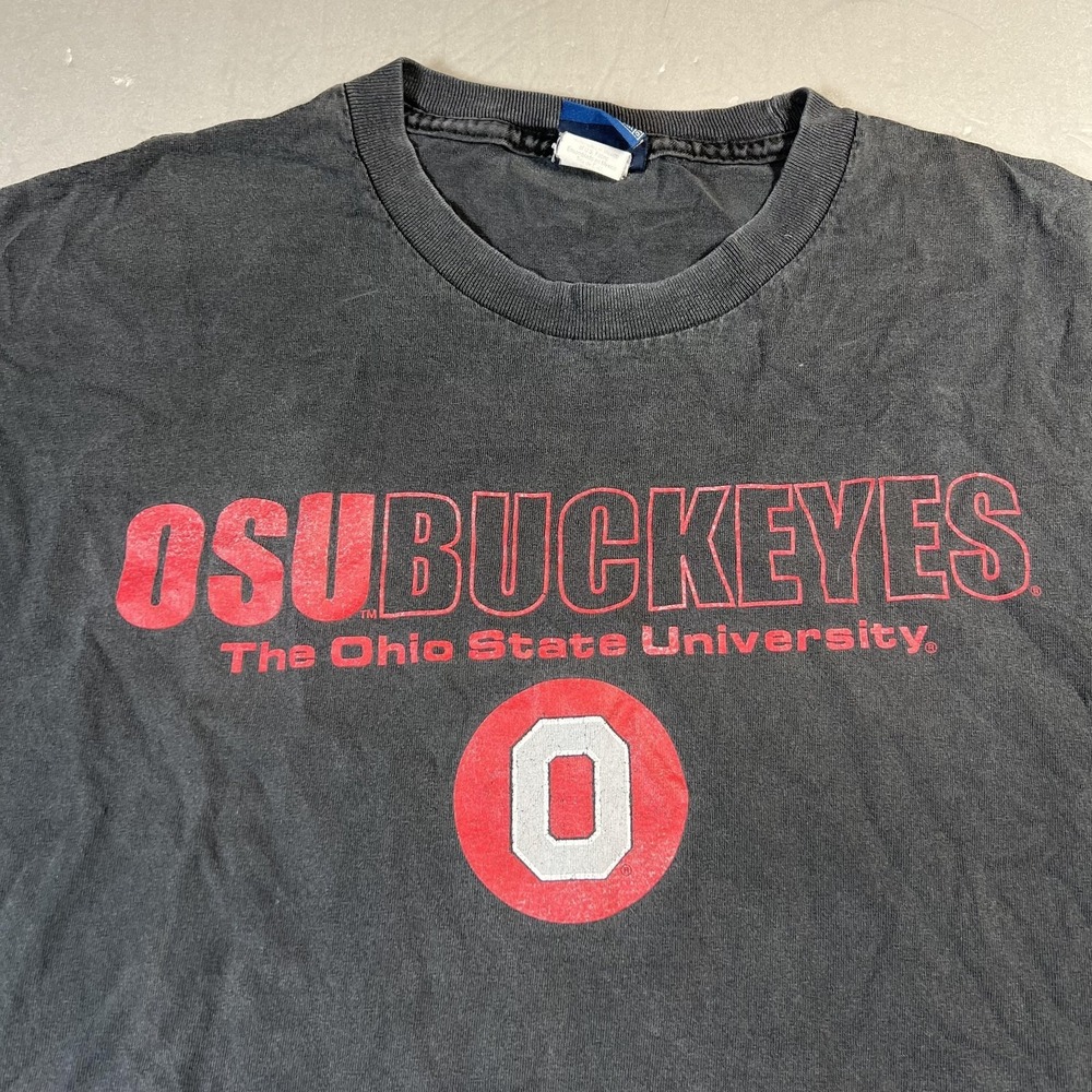 Ohio State Buckeyes Shirt Mens XXL Black NCAA Football OSU Vintage
